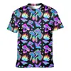 2026 Aliexpress Nueva Camisa de Verano para Hombre con Estampado Digital 3D, Cuello Redondo, Manga Corta, Gráfico Personalizado, Secado Rápido, Transpirable