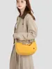 Bolsa tipo Dumpling Cor Sólida Simples Design Fresco de Nicho Estilo Coreano para Mulheres, Leve Versátil para Deslocamento ao Trabalho ao Ar Livre Bolsa Transversal