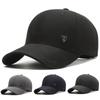 Sombrero para hombre de mediana edad y mayor, para deportes al aire libre, sombrero para el sol, gorra con visera simple, sombrero informal para hombre mayor, sombrero de algodón y poliéster con parte superior rígida, disponible en stock