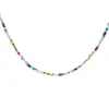 Accesorios collar nuevo con cuentas plateadas para mujer, versátil, nicho, alta gama, joyería, popular transfronterizo, cadena para clavícula dopamina
