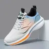 Zapatillas de running para primavera y verano, zapatillas deportivas versátiles de suela blanda, ligeras, de tejido fly-knit, zapatillas casual ligeras, zapatillas de malla transpirable para hombre