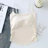 Camisola de Mujer Estilo Popular Deseo Puro Dulce y Picante Plisada Almohadilla Integrada en el Pecho Ropa Interior Diseño para Usar por Fuera Top Delgado Espalda