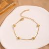 Collar de Corazón de Melocotón Estilo Dulce Personalidad Combinable para Mujer Diseño Nicho Dorado Pulsera de Amor Acero Titanio Chapado en Oro Juego de Joyería