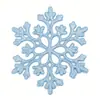 Decoraciones Navideñas 10cm Copos de Nieve, Copos de Nieve de Plástico con Purpurina, Decoración para Árbol de Navidad Colgantes de Copo de Nieve Huecos