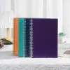 Cubierta de PP Cuaderno A5 Engrosado Cuaderno de Espiral para Estudiantes Bloc de Notas de Oficina con Tapa Lateral Línea Horizontal Diario Cuaderno de Hojas Sueltas