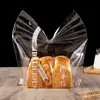 Atacado Espessado Fresco Feito à Mão Assado Mochi Croissants Pão Torrada Sacos de Refeição Sacos de Embalagem Plástica Transparente 100 Peças