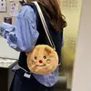 Nova Bolsa de Pelúcia Fofa da Menina Urso de Manteiga Estilo Coreano Menina Out Desenho Animado Estilosa Super Fofa Bolsa Transversal