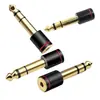 Adaptador de micrófono de audio para tarjeta de sonido de auriculares de enchufe de 6,35 mm a 3,5 mm, guitarra, piano eléctrico, piano electrónico, micrófono