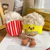 Chaveiro de Boneca Pipoca Autêntica Brinquedo de Pelúcia Decoração de Mochila Boneca Pingente de Bolsa de Comida Presente
