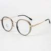 Montura de gafas redonda transparente TR90, versátil, se puede equipar con lentes para miopía, estilo fresco y natural, anti luz azul, gafas lisas
