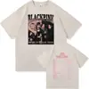 Camiseta Pink Journey 2025 Moda Retrô Roupas Masculinas e Femininas Retrô Harajuku Roupas de Alta Qualidade Camiseta de Algodão