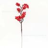 Adornos navideños, 12 unidades, dorados, rojos, plateados, con purpurina, imitación de fruta, guirnalda para árbol de Navidad, accesorios de bricolaje al por mayor