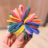Cuerda para la cabeza para niños que no daña el cabello, anillo para el cabello de color caramelo de bebé de alta elasticidad, cuerda para el cabello de cola de caballo para niña, banda de goma para niña pequeña