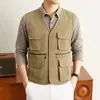 26 colete masculino para esportes e lazer ao ar livre, com forro de fleece, espessado, à prova de vento e quente, para outono e inverno