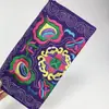 2026 Nuevo Estilo Estilo Étnico de Yunnan Cartera Suave Bordada para Mujer, Monedero Bordado para Teléfono Móvil, Bolso de Mano tipo Cartera para Mujer