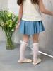 Calcetines para Niños Verano Delgados Calcetines con Lazo Estilo Occidental para Niñas Calcetines Medias de Algodón Peinado para Bebé