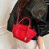Bolso de Moda de Comercio Exterior con Forma de Ala, Popular en Europa y América, con Patrón de Lichi, Nuevo Modelo 2026, Elegante Bolso Cruzado de Hombro Único Retro