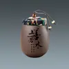 Latas de Chá de Areia Roxa Latas Seladas tamanho pequeno Latas de Chá Domésticas Portáteis Mini Cerâmica Latas Vazias Latas de Armazenamento Embalagens Caixas de Presente