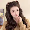 Pinza para el Cabello de Lazo a Cuadros de Lana, Tamaño Pequeño, Pinza de Gama Alta para Flequillo Lateral, Pasador, Pinza de Tiburón para Cabello Semirecogido, Accesorio para el Cabello