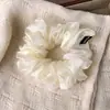 Elástico de cabelo estilo coreano, translúcido, com pérolas, em várias cores, estilo delicado, tamanho pequeno, simples e adequado para o dia a dia e para prender o cabelo