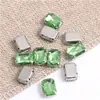 Broca de Garra de Cristal para Mahjong Quadrado Octogonal Longo Explosivo Broca com Furo para Roupas DIY Sapatos de Casamento Bolsa Costura à Mão Broca de Garra