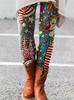 Pantalones de Yoga Microelásticos 2025 Otoño Nuevos Leggings para Mujer Estampado 3D Holgados Casuales Deportivos Venta al por Mayor desde Una Pieza