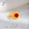 Conjunto de Joyería Vintage Bañado en Oro Estilo Hong Kong con Filigrana Incrustada de Diamantes y Perlas Blancas, Incluyendo Pendientes, Anillo y Collar para Mujer