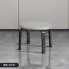 Banqueta de Luxo Leve Estilo Italiano, Pequena Banqueta Redonda para Uso Doméstico, Banqueta Tendência para Mesa de Jantar, Banco Empilhável Moderno Minimalista para Sala de Estar, Banqueta Baixa