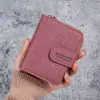2024 Nova Carteira Feminina Zíper Curto Grande Capacidade Bolsa de Moedas All-match Love Color Clutch Card Bag