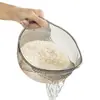Peneira para Lavar Arroz, Bacia para Lavar Arroz, Cesta Escorredora, Bacia Filtro Doméstica para Lavar Legumes e Frutas com Alça, Outros