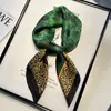 Bufanda de seda cuadrada de seda, bufanda fina de alta calidad para mujer, elegante bufanda con estampado, protección para el cuello, bufanda decorativa, venta al por mayor