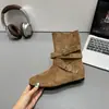 Botas de Moda Nuevo Estilo Tacón Grueso Botas Wasteland Adelgazantes 2026 Otoño/Invierno Retro Occidental Botas Martin Tubo Corto 5cm