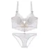Conjunto de sutiã de renda fino e sexy estilo francês para mulheres, minimiza seios grandes, previne flacidez, lingerie plus size