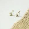 Dormir sin quitarse los pendientes temperamento avanzado pendientes compactos simples de 14k pendientes de mujer coreanos pendientes de sonrisa de moda en internet