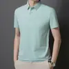 Ropa para Hombre Xintang Dropshipping 2026 Nueva Venta Caliente Verano Hielo Seda Sin Costuras Camisa Polo Lisa Sin Costuras