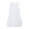 2025 Nuevo Verano Estilo Coreano Falda Corta Blanca Vestido Capullo de Flor Vestido Chaleco Delgado Sin Mangas para Mujeres de Talla Pequeña