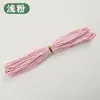 Corda de algodão colorida de 3-4 mm para acessórios de pulseira DIY, corda de algodão fiada no núcleo artesanal, corda para tapeçaria e fio de algodão para amarração