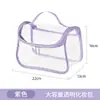 Bolsa Cosmética Transparente para Mulheres, Grande Capacidade em PVC Portátil à Prova d'Água Bolsa de Higiene Pessoal, Bolsa de Armazenamento com Zíper Portátil para Produtos de Skincare de Viagem