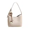 Bolsa Vintage de Axila para Mulheres 2026 Novo Estilo Coreano Nicho Bolsa Simples de Balde com Textura para Deslocamento Ombro Único Bolsa Mãe-Filha