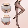 Medias ultra delgadas 0D para mujer de verano invisibles totalmente transparentes piernas desnudas súper transparentes seda negra duraderas entrepierna de primera línea entrepierna T venta al por mayor