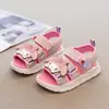 Zapatos de Playa Versátiles de Moda para Niños Estilo Verano 2026 Zapatos de Princesa Abiertos de Dibujos Animados para Niñas Mayores Sandalias de Suela Suave