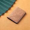Porta Cartões Masculino Ultrafino Mini Carteira Multifuncional Estojo de Couro Ultrafino Porta Cartões de Identificação Multicartão com Antidesmagnetização