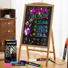 Canetas marca-texto de LED, projetadas para uso em barracas de rua, são apagáveis, coloridas e adequadas para pintura em aquarela, publicidade e anotações em quadros negros pequenos.