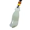 Colgante de jade Hetian natural Dios de la Riqueza colgante de jade para hombre y mujer jade blanco extender riqueza extender riqueza mano de Buda colgante de jade al por mayor