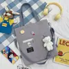 Bolso de Lona Ins para Estudiante Estilo Coreano Bolso Cruzado de Moda Bolso de Hombro de Gran Capacidad Bolso para Tutoría Mochila