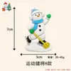 Ímãs de Geladeira Boneco de Neve Homem de Gengibre Personalizado Criativo Decoração de Natal Adesivos Magnéticos Ímãs de Presente Magnéticos 3D Estéreo