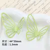Borboleta Recortada Tridimensional Dopamina Brilhante Brincos Brincos Feitos à Mão Grampos de Cabelo Acessórios DIY Material Pingente Pingente