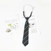 Estilo Universitario Corbata jk Estudiante Japonés Corbata Verde Nudo Perezoso Sin Nudo Aprendizaje Raíz de Pluma Corbata Blusa Uniforme Fresco