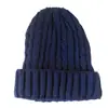 Sombrero de invierno coreano para mujer con volantes sombrero de lana de comercio exterior sombrero de punto sombrero grueso de color liso venta al por mayor