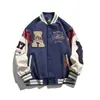 Suministro de comercio exterior, toalla de primavera, abrigo bordado para hombre, nueva chaqueta holgada de hip-hop callejero, traje de béisbol americano, marea